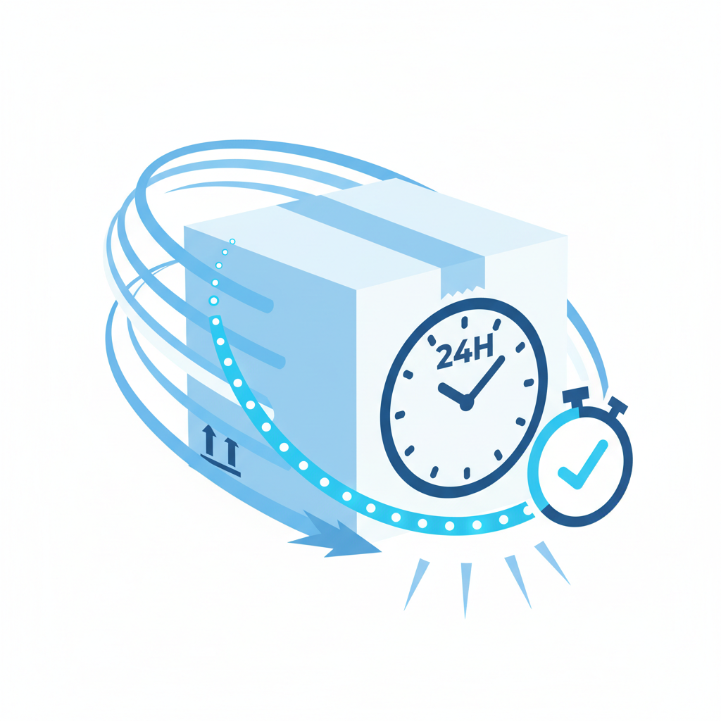 make an image to signifiy same day under 24 hour shipping